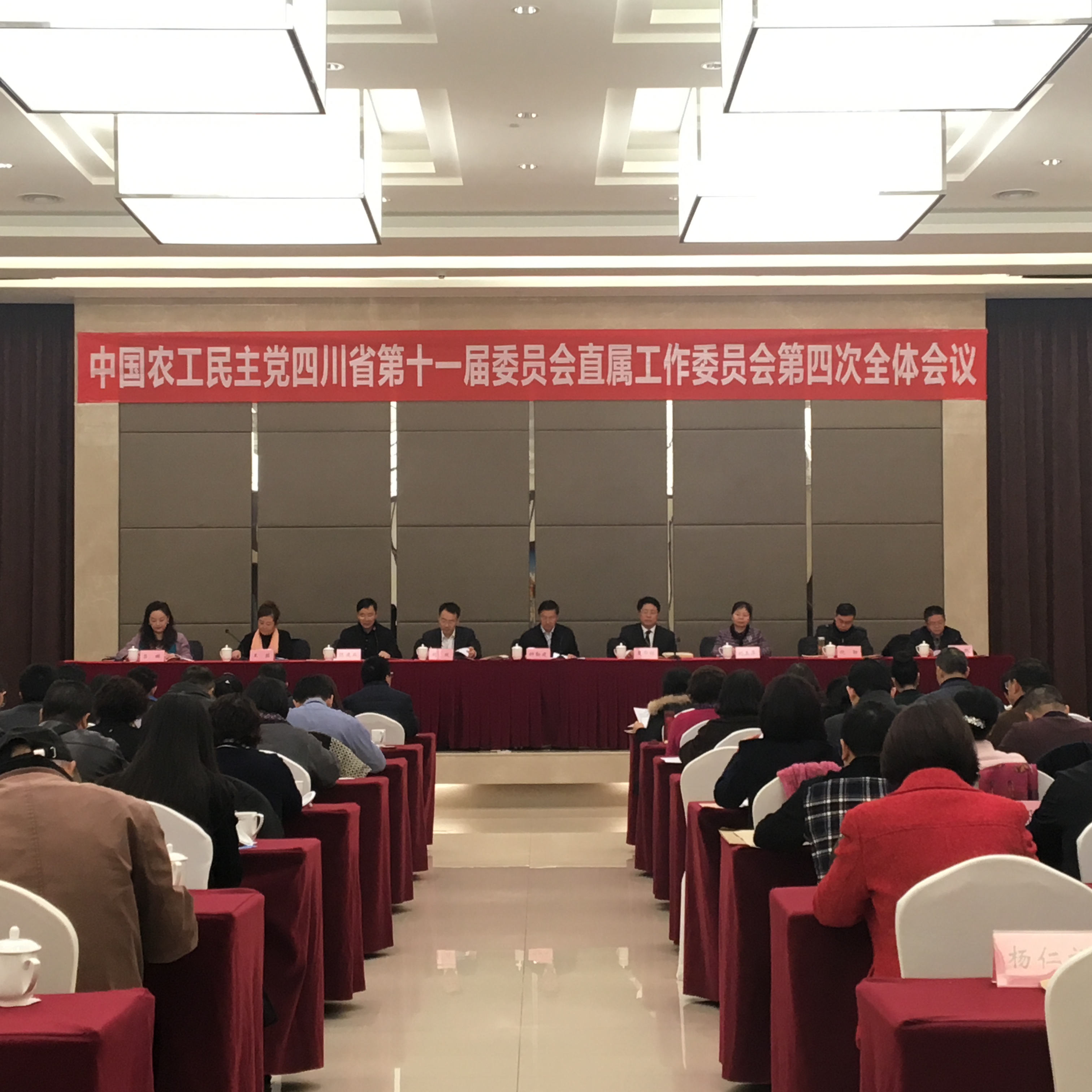 农工党四川省第十一届委员会直属工作委员会第四次全体会议召开.JPG