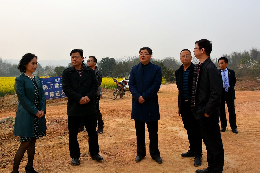 农工党绵阳市委主委、市政协副主席沈其霖（中）带队督办绵阳市河北平武工业园企业环境整治情况.jpg