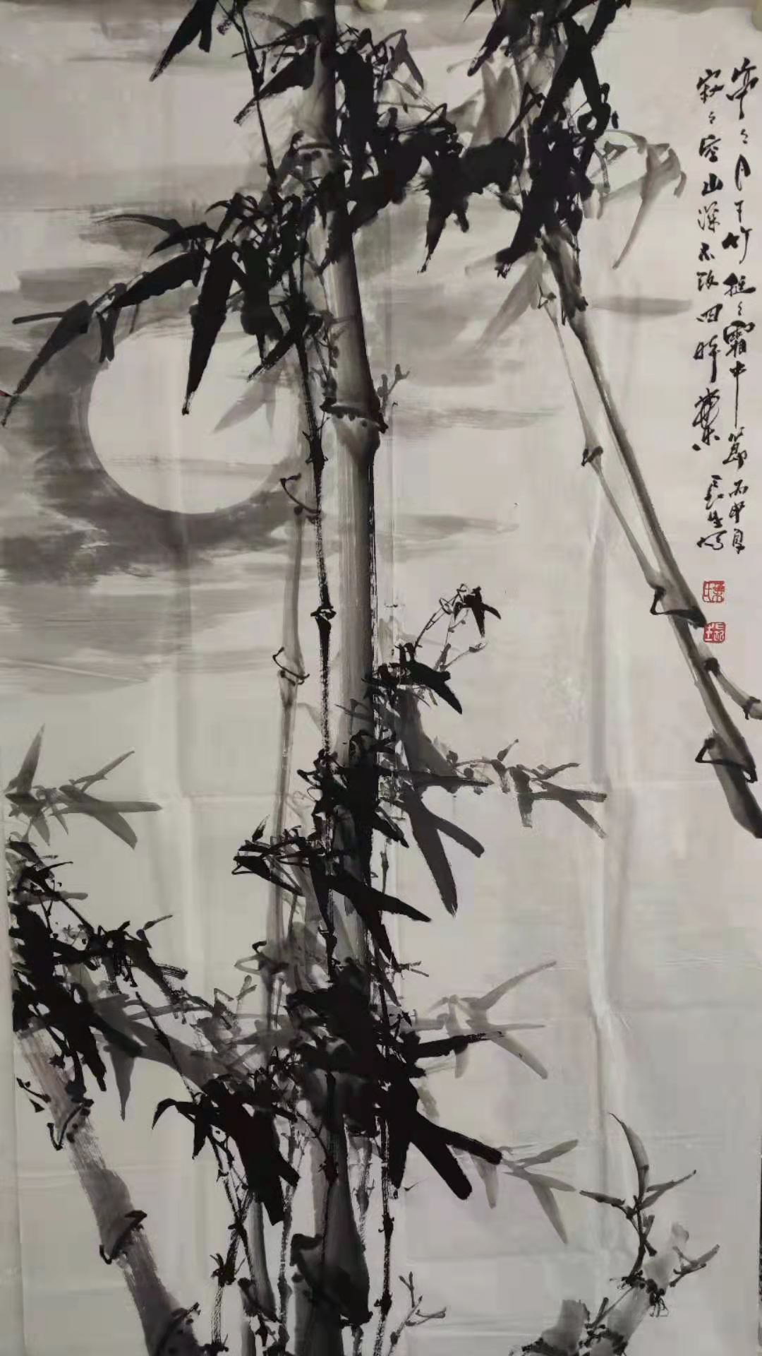 《竹》 叶长生  成都市政协“丹青妙笔颂华诞——庆祝中国共产党成立100周年书画展”参展作品.jpg